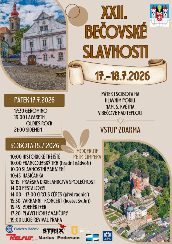 XXI. BECOVSKE SLAVNOSTI 2026